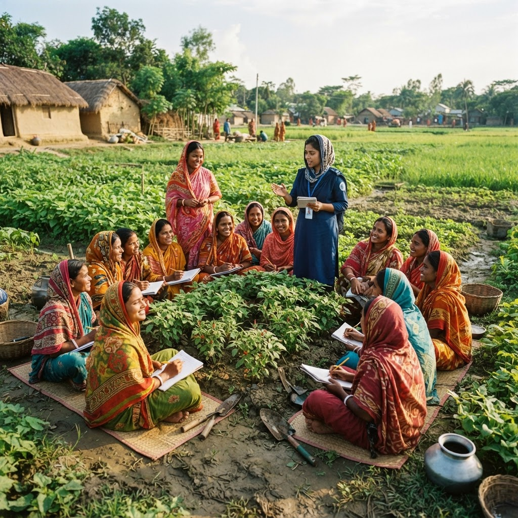 Women in agricultural training